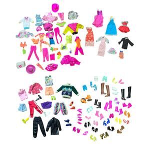 HUGE Barbie Ken Vintage Clothing + Shoes Lot - 35+ pairs of shoes +  50+ Clothes